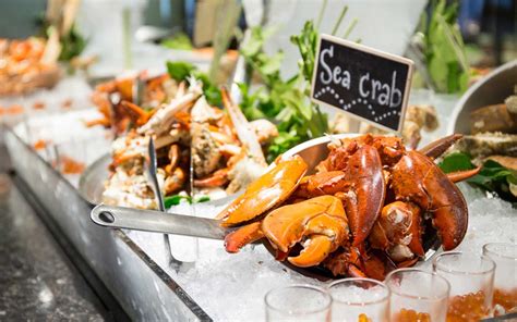Catch our Seafood Buffet .